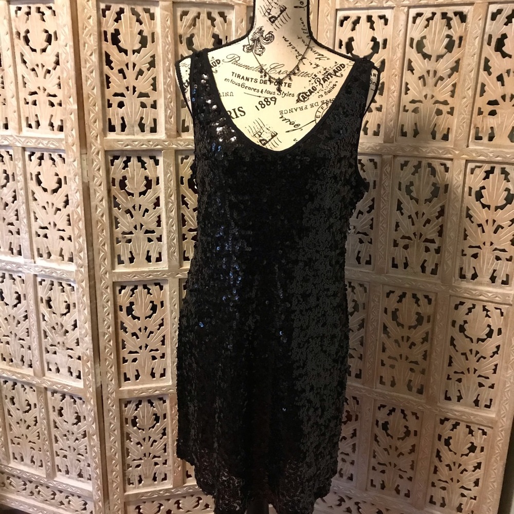 Brand New Black Sequined Dress
